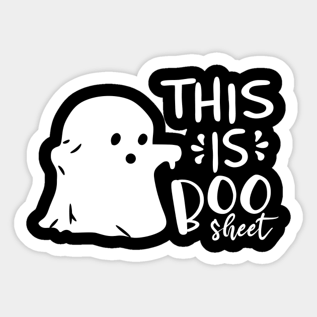 This is boo sheet,boo sheet funny Sticker by Sabahmd